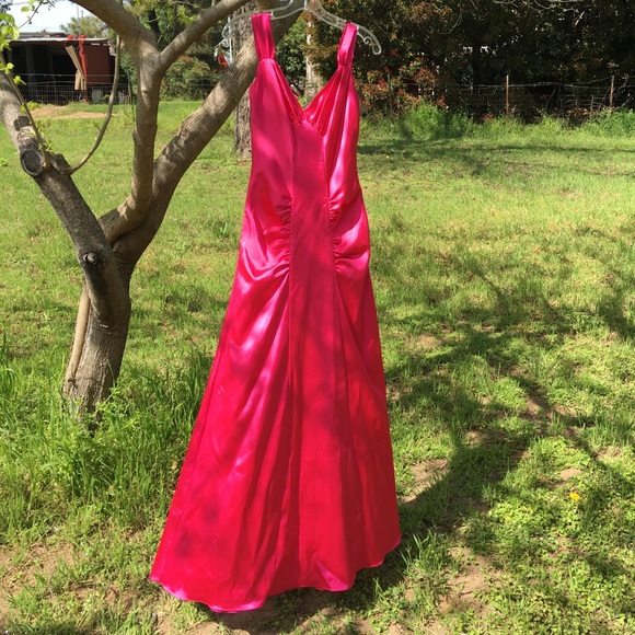 Isabella Hot Pink Prom Dress - Picture 2 of 8